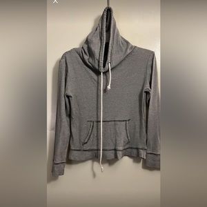 Striped Splash Cropped Hoodie